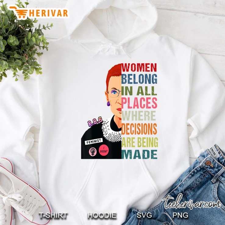 Notorious Rbg Women Belong In All Places Ruth Bader Ginsburg Mugs