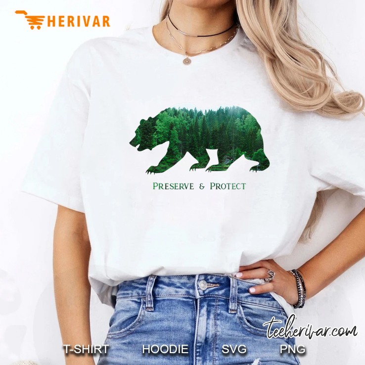 Preserve & Protect Vintage National Park Bear Wildlife Ladies Tee