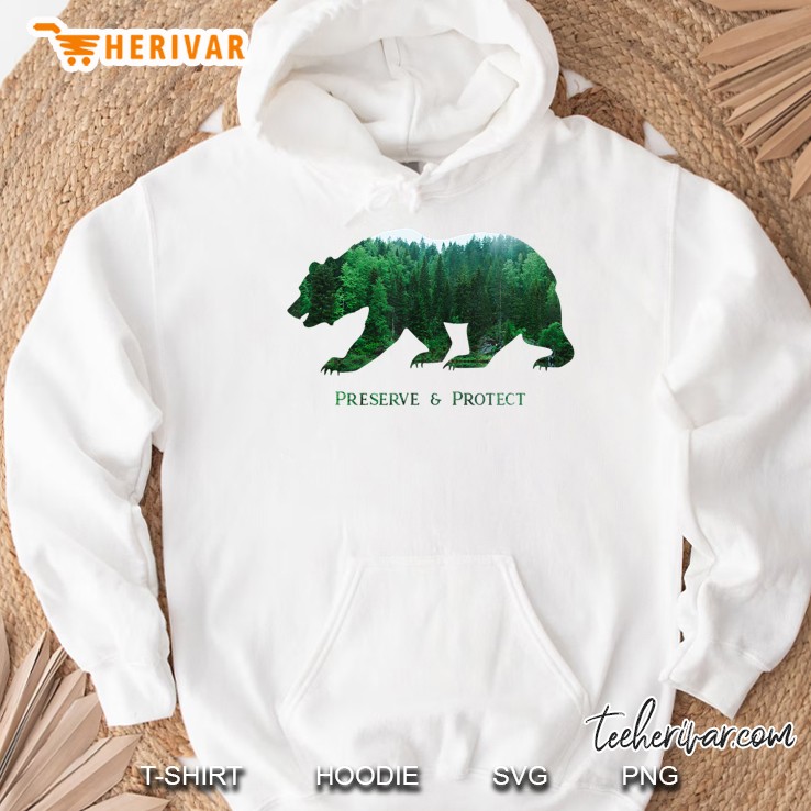 Preserve & Protect Vintage National Park Bear Wildlife Hoodie