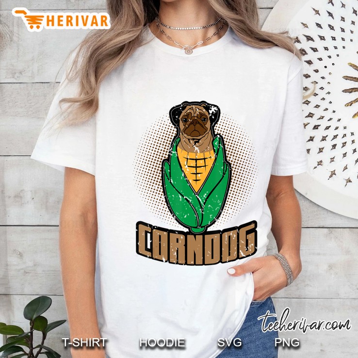 Pug Corn Dog Farming Carnival Rescue Kids Women Men Hoodie