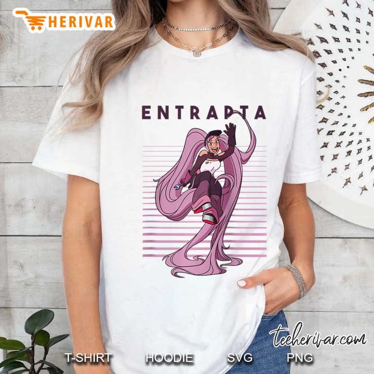 She-Ra And The Princess Of Power Stripes Entrapta Raglan Baseball Tee Ladies Tee