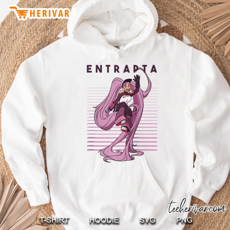 She-Ra And The Princess Of Power Stripes Entrapta Raglan Baseball Tee Hoodie
