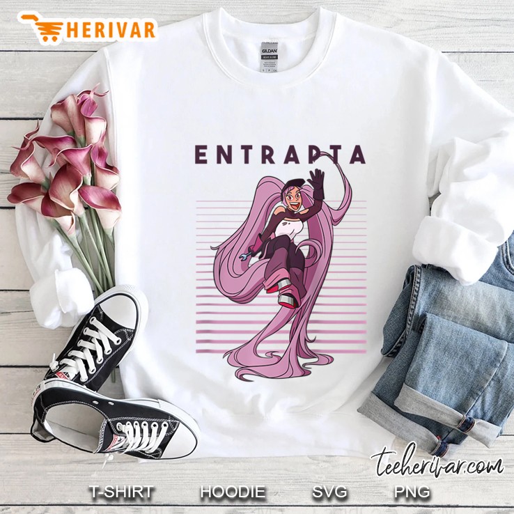 She-Ra And The Princess Of Power Stripes Entrapta Raglan Baseball Tee Sweatshirt