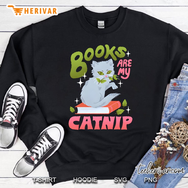 Books Are My Catnip Sweatshirt