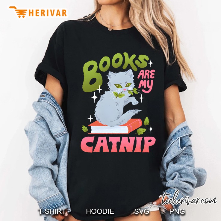 Books Are My Catnip Women T Shirt