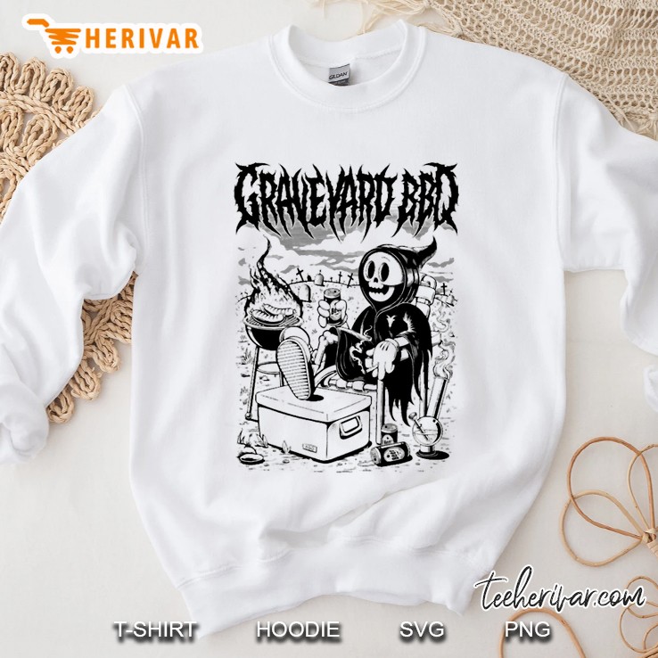 Bro Oks Art Graveyard Bbq Sweatshirt