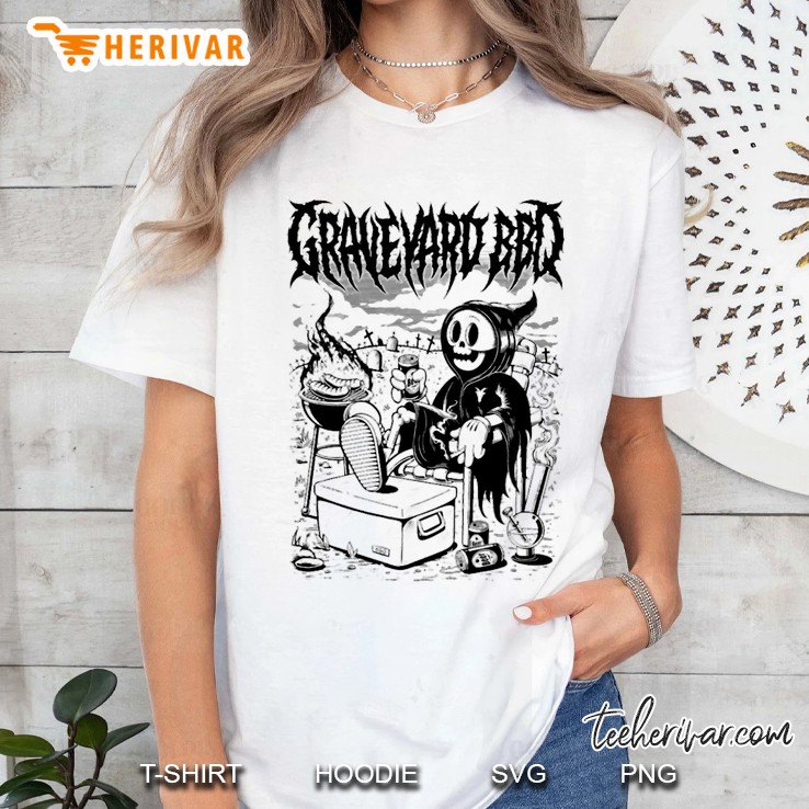 Bro Oks Art Graveyard Bbq Women T Shirt