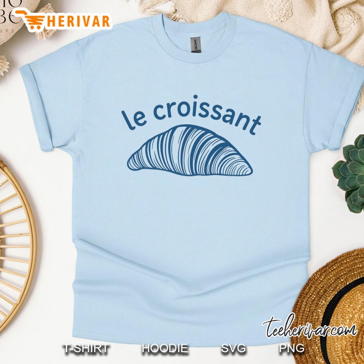 Le Croissant Light Blue T Shirt