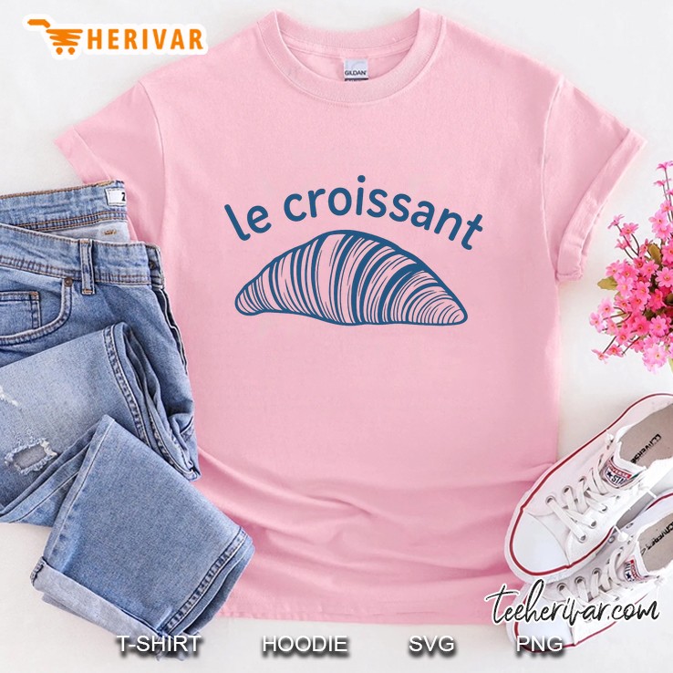 Le Croissant Light Pink T Shirt