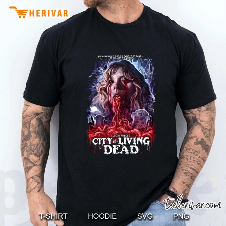 Lucio Fulcis City Of The Living Dead From The Bowels Of The Earth They Came Men T Shirt