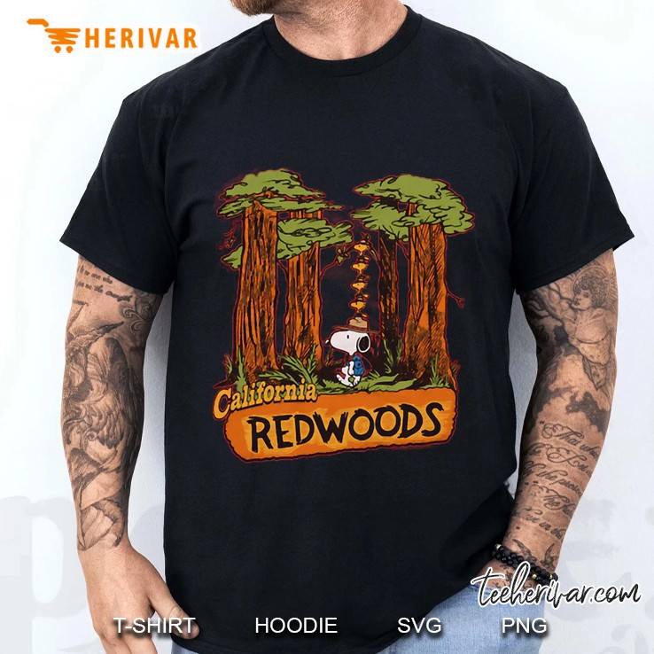 Peanuts Snoopy X California Redwoods Men T Shirt