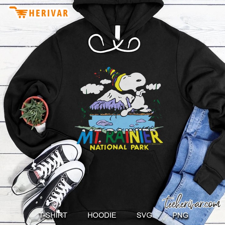 Peanuts Snoopy X Mount Rainier National Park Hoodie