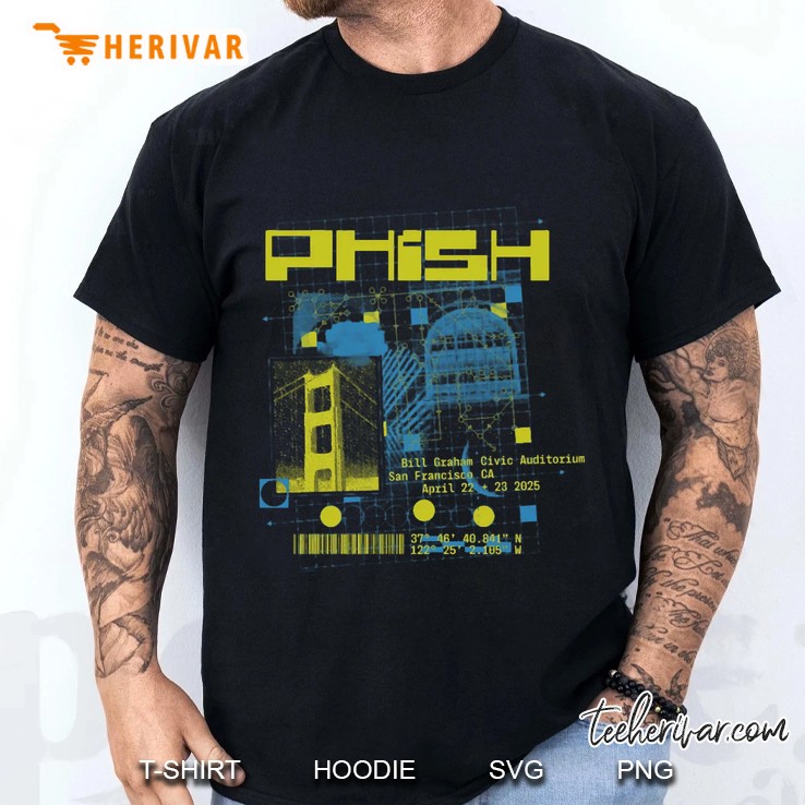 Phish San Francisco Spring Tour Rock Music Men T Shirt