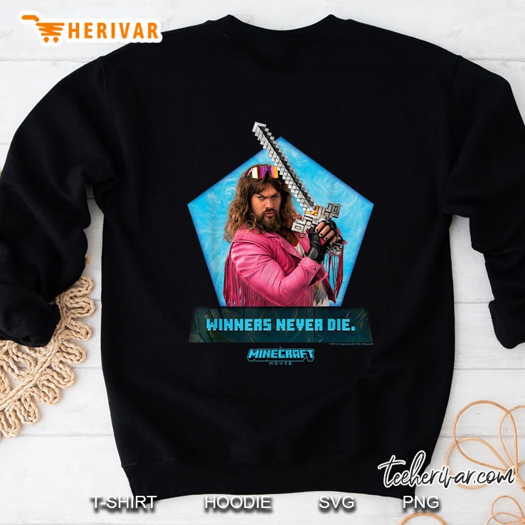 A Minecraft Movie Winners Never Die Garrett The Garbage Man Sweatshirt