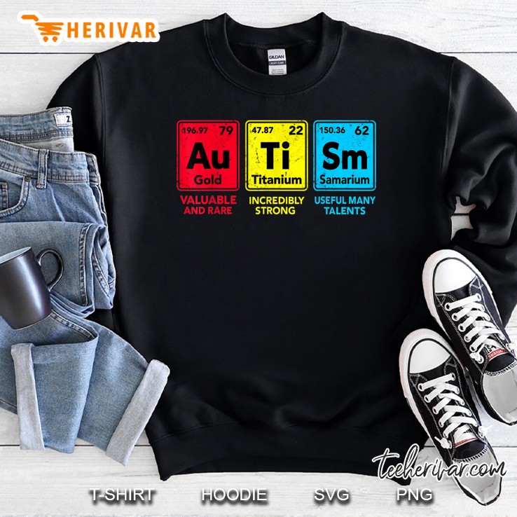 Autism Awareness Elements Periodic Table Men Women Kids Gift Sweatshirt