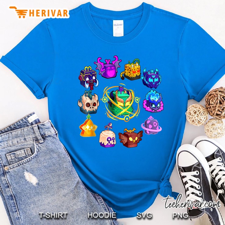 Blox Fruit Round Of Mythicales For Birthday Royal T Shirt