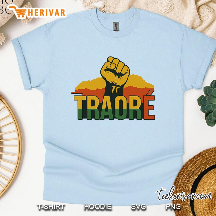 Burkina Faso Ibrahim Traore Thomas Sankara Light Blue T Shirt