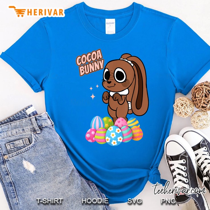 Dandys World Easter Kids Cocoa The Chocolate Easter Bunny Royal T Shirt