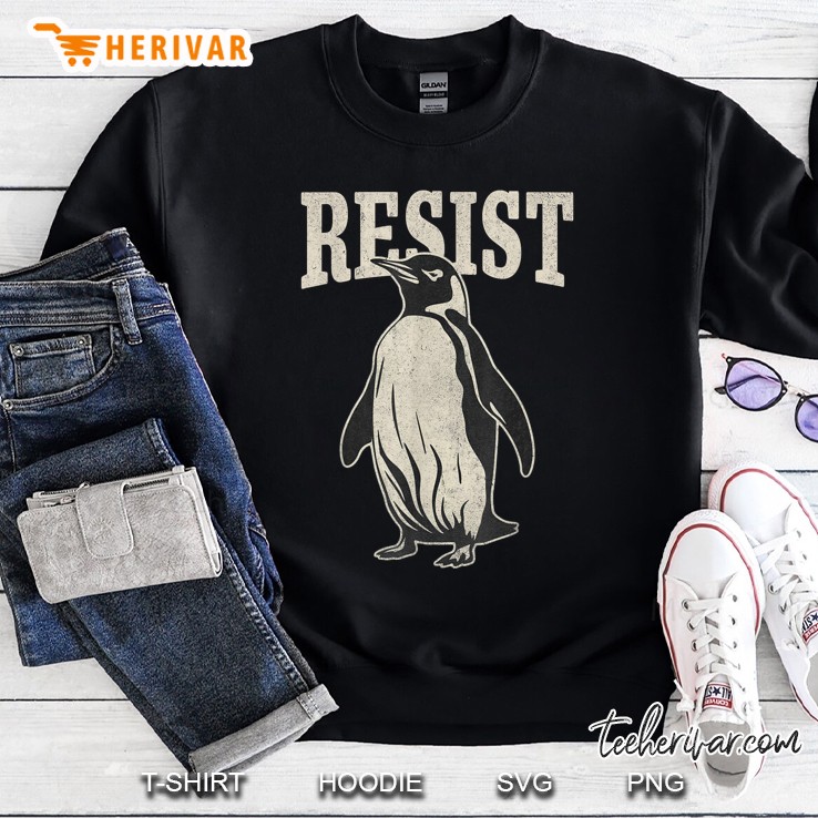 Funny Penguin Resist Cool Penguins Resist Sweatshirt