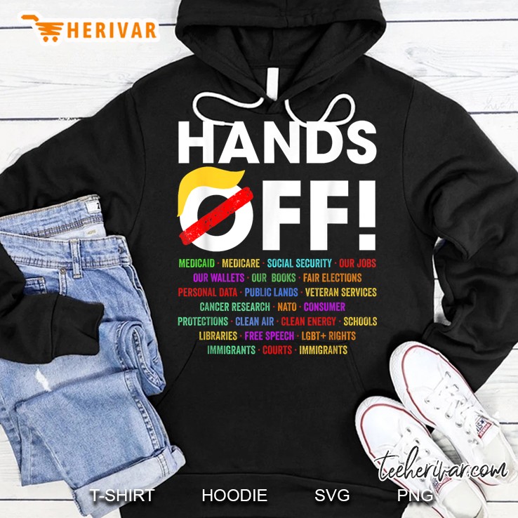 Hands Off Protest Saturday April 5 Ver3 Hoodie