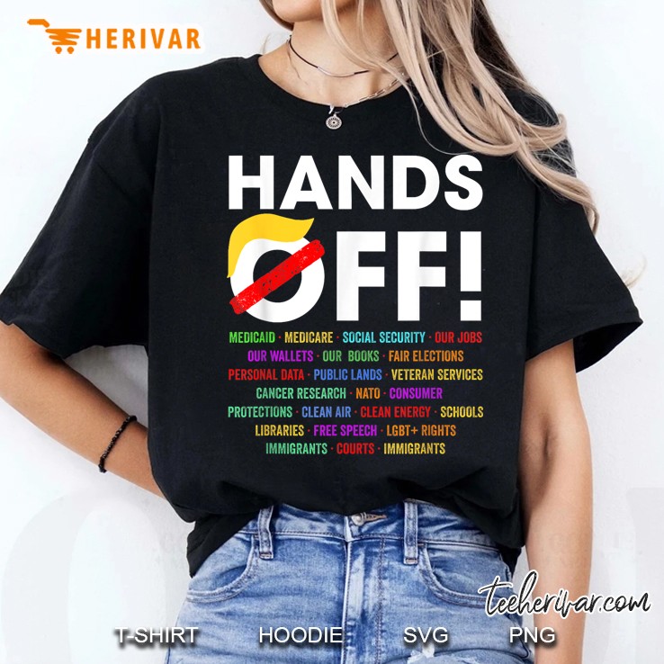 Hands Off Protest Saturday April 5 Ver3 Women T Shirt