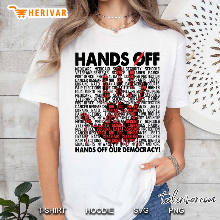 Hands Off Protest Social Security And Medicare Protest Ver5 Women T Shirt