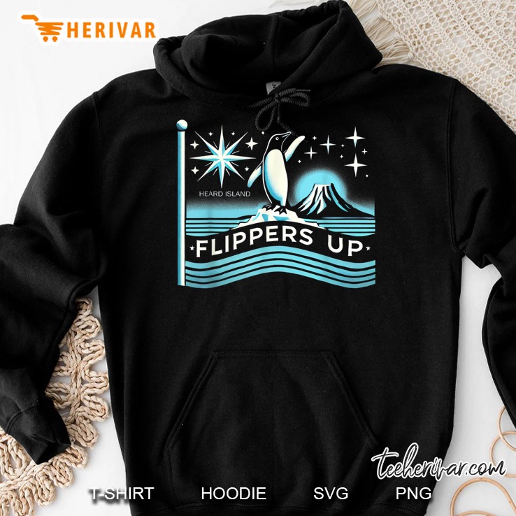 Heard Island Flippers Up Funny Hoodie