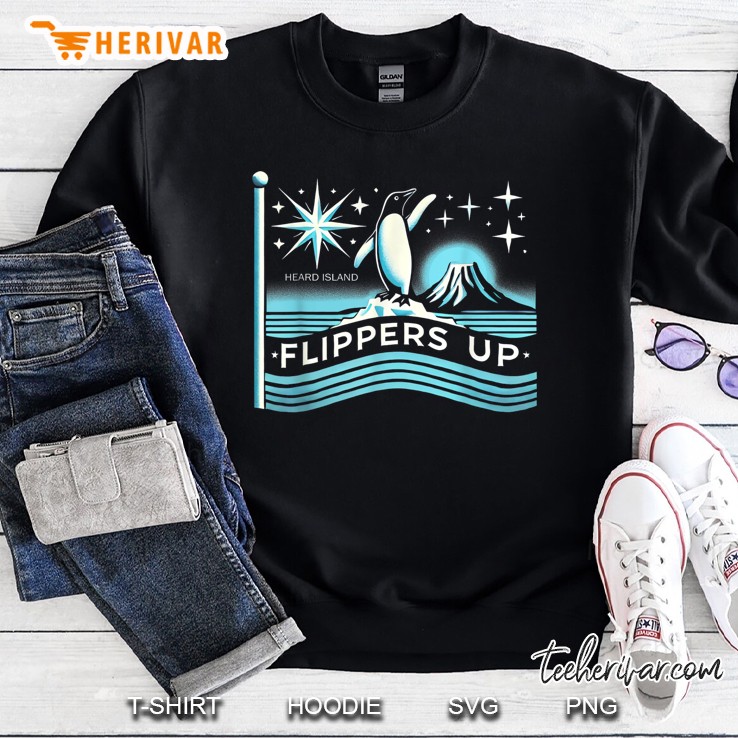 Heard Island Flippers Up Funny Sweatshirt