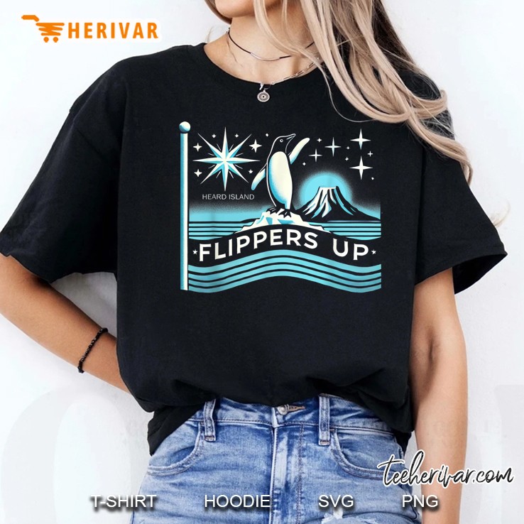 Heard Island Flippers Up Funny Women T Shirt