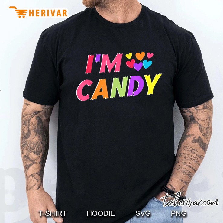 I Love To Eat Candy Im Candy Funny Couple Matching Men T Shirt