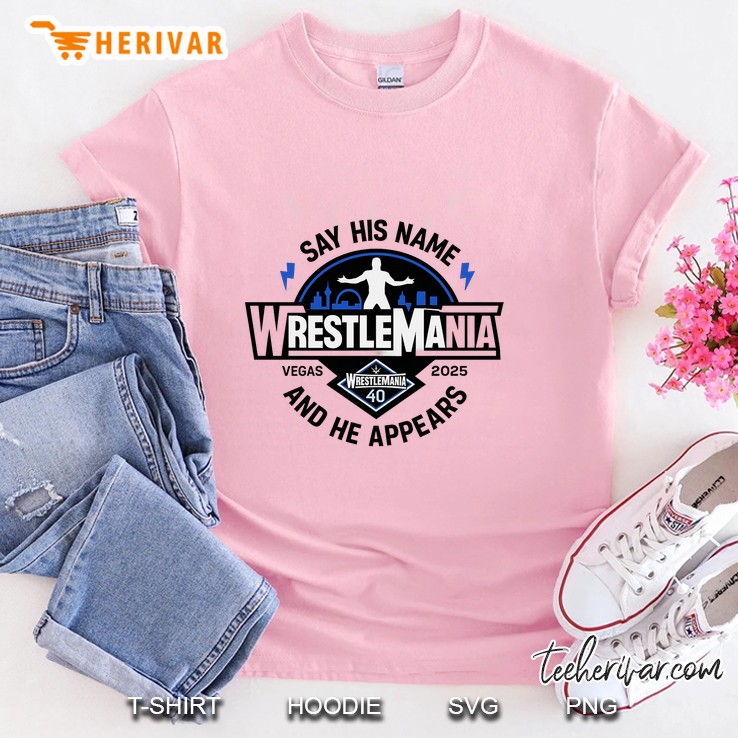 Joe Hendry Wrestlemania Light Pink T Shirt