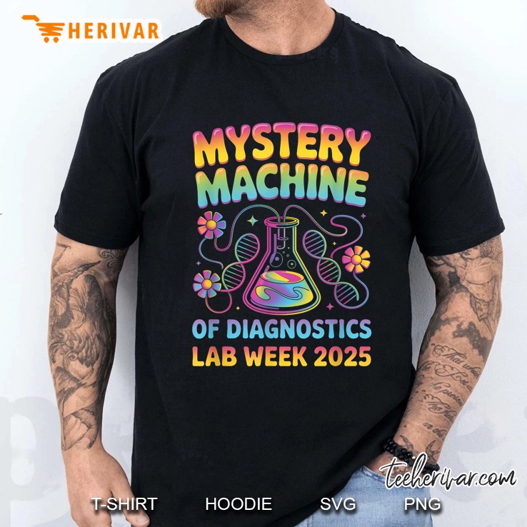 Lab Week 2025 Mystery Machine Of Diagnostics Men T Shirt