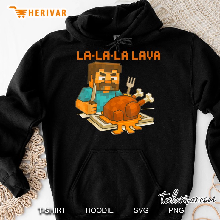 Lalala Lava Make Some Chicken Pixel Art Gamer Boys Kid Hoodie