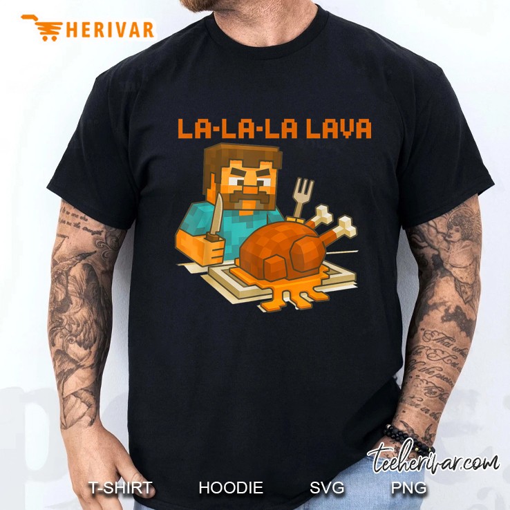 Lalala Lava Make Some Chicken Pixel Art Gamer Boys Kid Men T Shirt