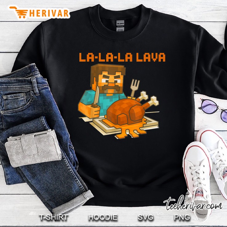 Lalala Lava Make Some Chicken Pixel Art Gamer Boys Kid Sweatshirt