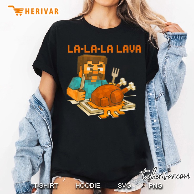 Lalala Lava Make Some Chicken Pixel Art Gamer Boys Kid Women T Shirt