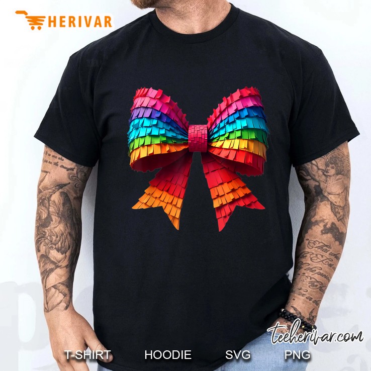 Mexican Pinata Bow Mexican Coquette Cinco De Mayo Men T Shirt