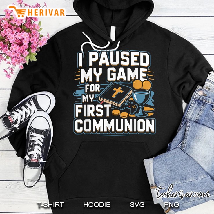 My First Communion Video Game Controller Gifts Boys Girls Hoodie