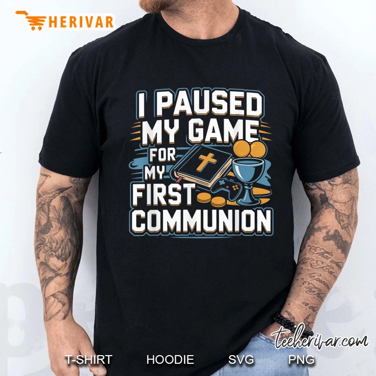 My First Communion Video Game Controller Gifts Boys Girls Men T Shirt