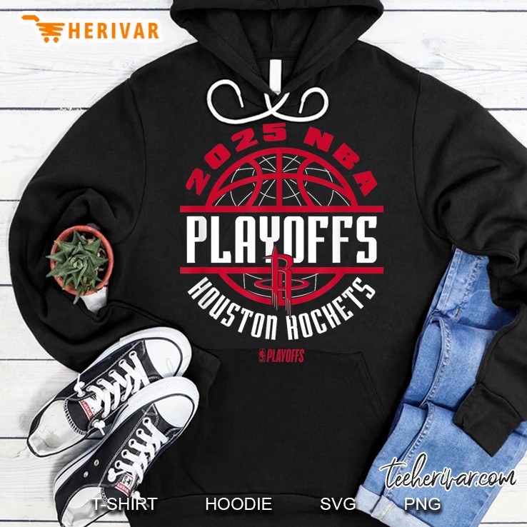 Nba Official Houston Rockets 2025 Playoffs Game Time Hoodie