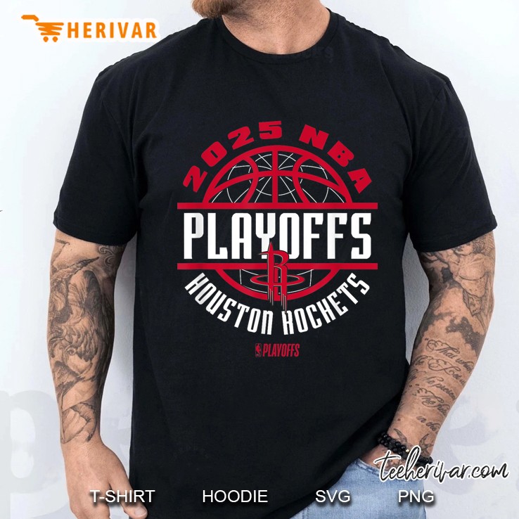 Nba Official Houston Rockets 2025 Playoffs Game Time Men T Shirt