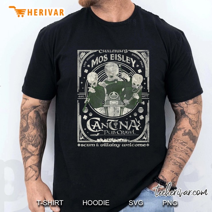 New Star Wars St Patricks Day Mos Eisley Cantina Pub Crawl Men T Shirt
