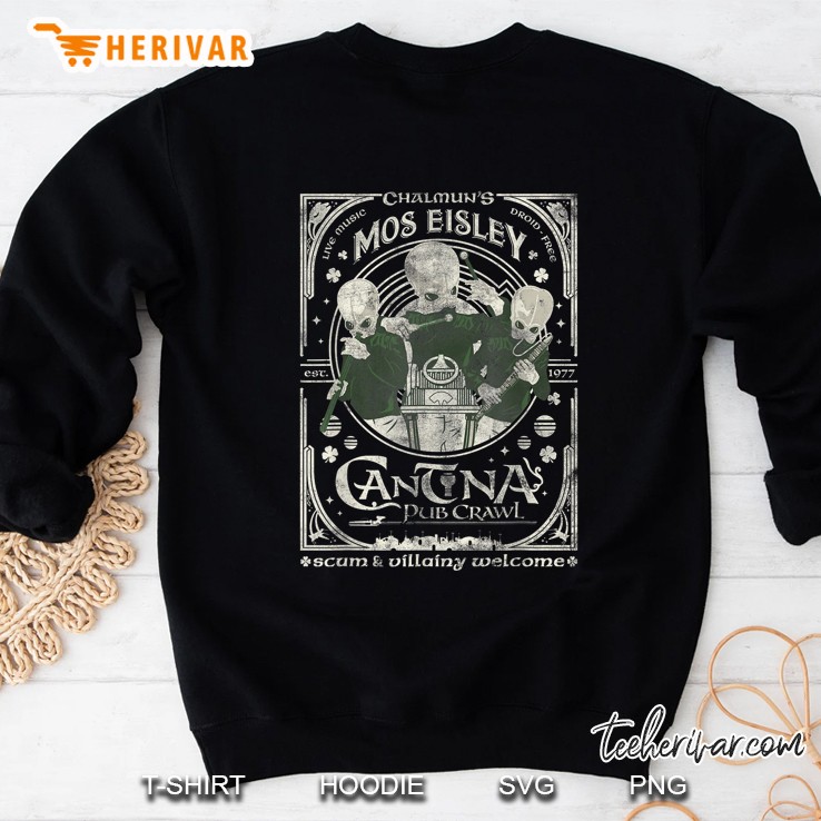 New Star Wars St Patricks Day Mos Eisley Cantina Pub Crawl Sweatshirt