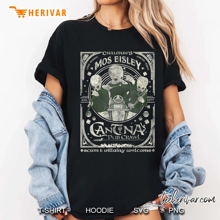 New Star Wars St Patricks Day Mos Eisley Cantina Pub Crawl Women T Shirt
