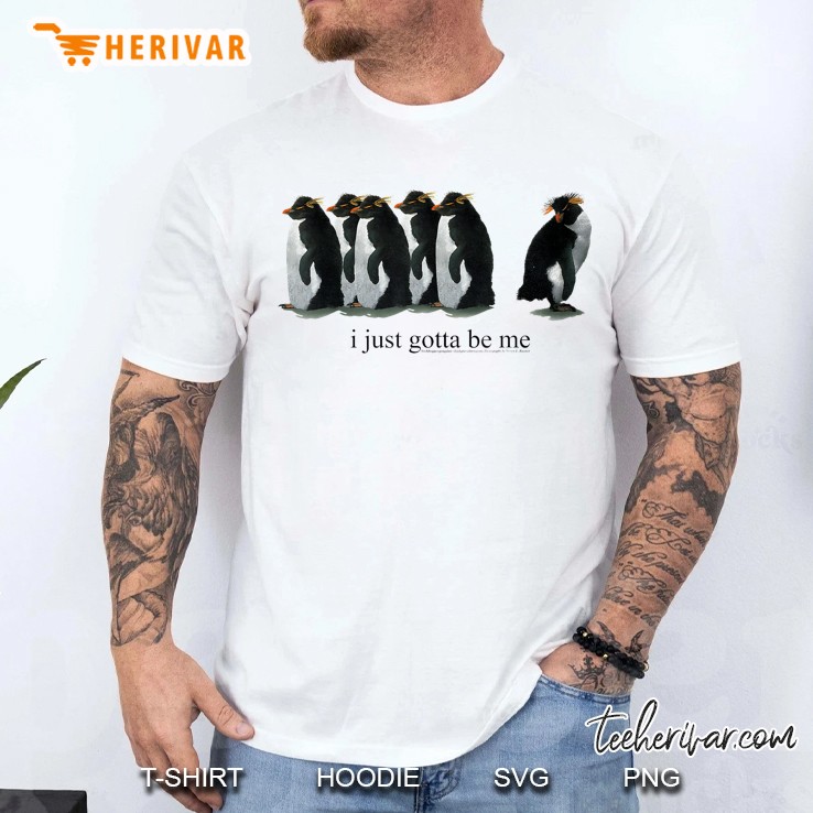 Official I Just Gotta Be Me Penguin Rockhopper Penguins Men T Shirt