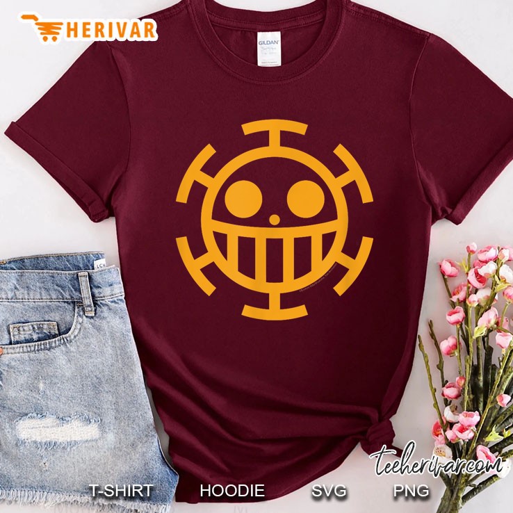 One Piece Anime Trafalgar Law Icon Cosplay Maroon T Shirt
