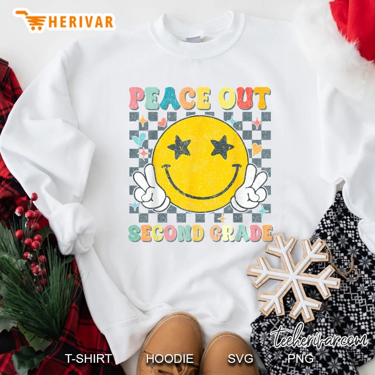 Peace Out 2nd Grade Graduation Last Day School Second Grade Sweatshirt