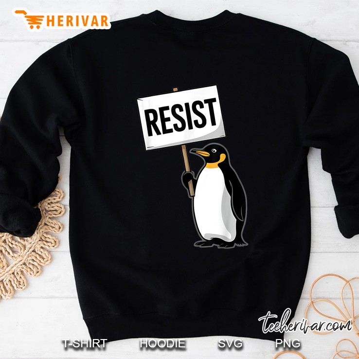 Penguins Against Tariff Funny Penguin No Tariffs Resist Sweatshirt