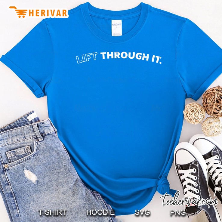 Retro Lift Through It Royal T Shirt