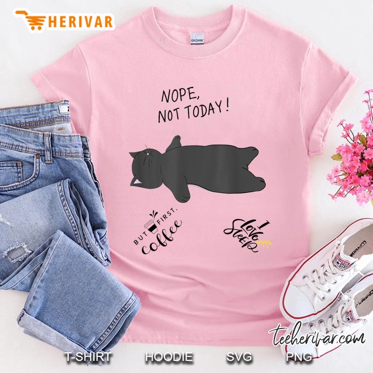 Sleepy Cat Light Pink T Shirt